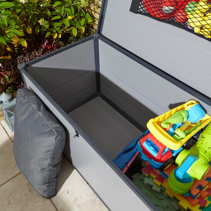 Rowlinson Airevale Plastic Cushion Box 4'x2' - Light Grey