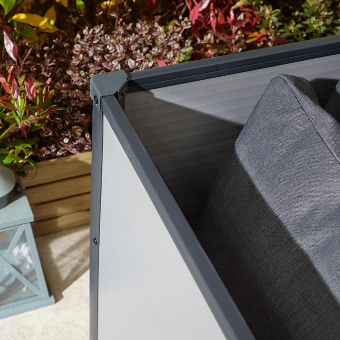 Rowlinson Airevale Plastic Cushion Box 4'x2' - Light Grey