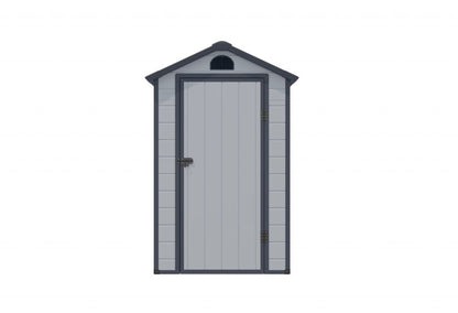 Rowlinson Airevale Apex Plastic Shed 4'x3' - Light Grey