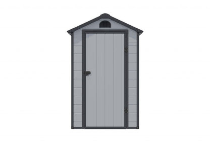 Rowlinson Airevale Apex Plastic Shed 4'x6' - Light Grey