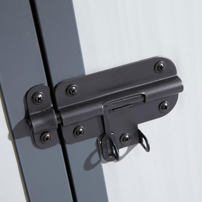 Rowlinson Airevale Apex Plastic Shed 4'x6' - Light Grey