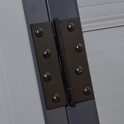 Rowlinson Airevale Apex Plastic Shed 4'x6' - Light Grey