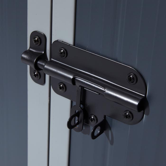 Rowlinson Airevale Apex Plastic Shed 8'x6' - Dark Grey