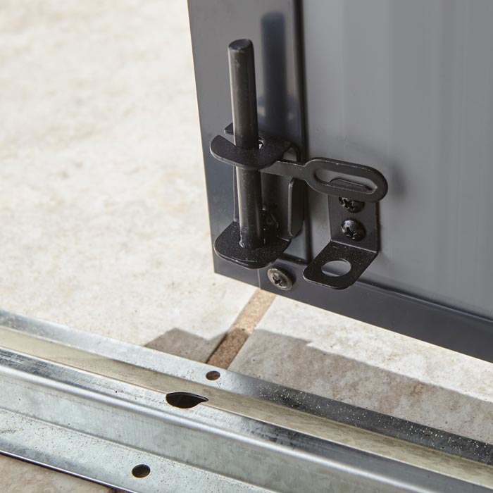 Rowlinson Airevale Apex Plastic Shed 8'x6' - Light Grey