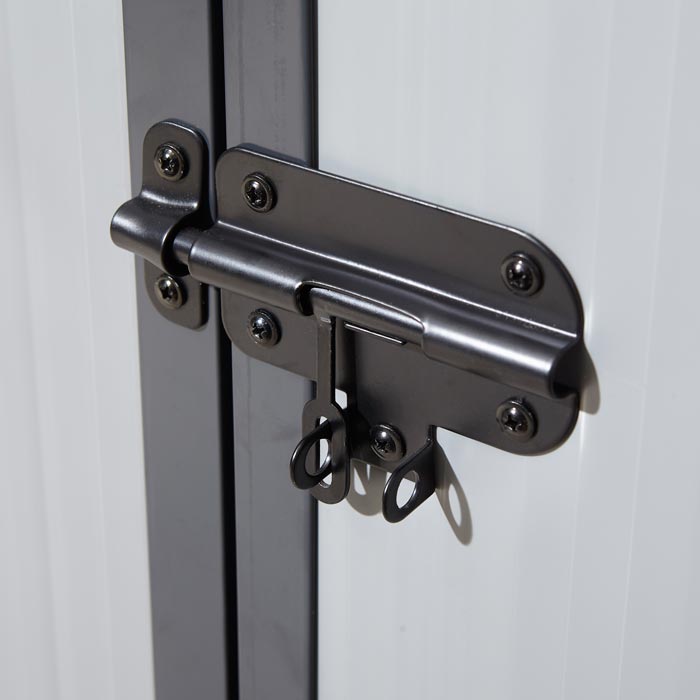 Rowlinson Airevale Apex Plastic Shed 8'x6' - Light Grey