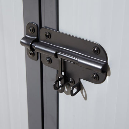 Rowlinson Airevale Apex Plastic Shed 8'x6' - Light Grey