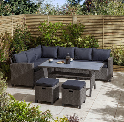 Rowlinson Devesa Corner Dining Set - Grey