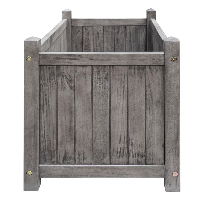 Rowlinson Alderley Grey Rectangular Planter