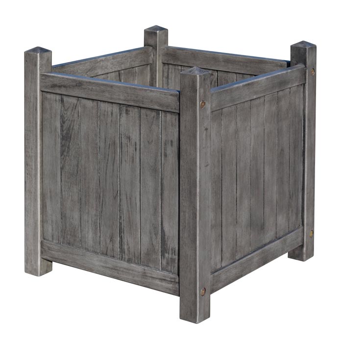 Rowlinson Alderley Grey Square Planter