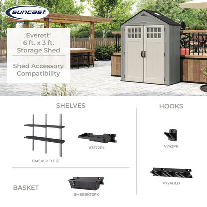 Suncast Everett Shed 6x3