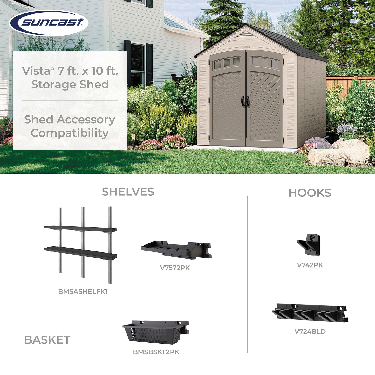 Suncast Vista Shed 7x10