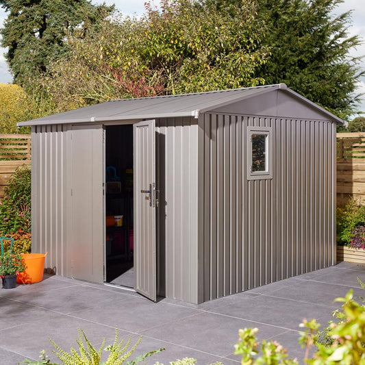 Rowlinson Brentvale Premium Metal Apex Shed 10'x10'