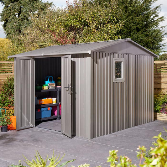 Rowlinson Brentvale Premium Metal Apex Shed 10'x10'