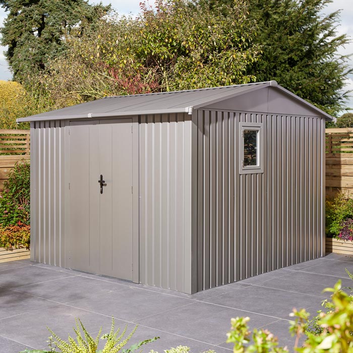 Rowlinson Brentvale Premium Metal Apex Shed 10'x10'