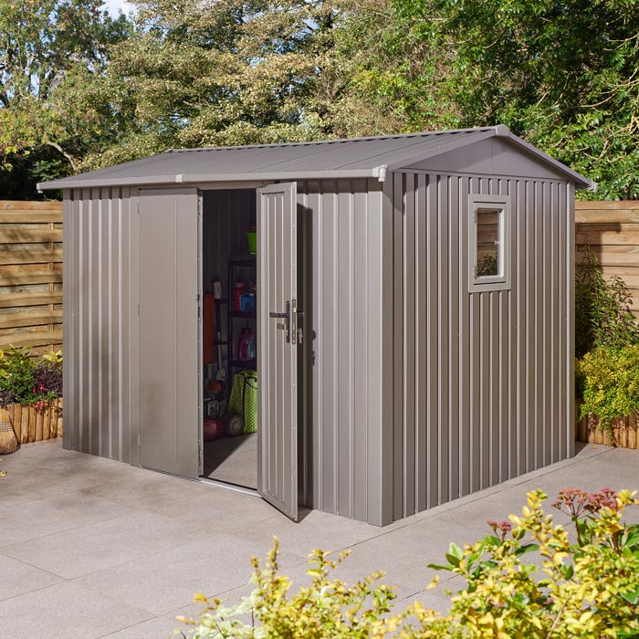 Rowlinson Brentvale Premium Metal Apex Shed 10'x8'