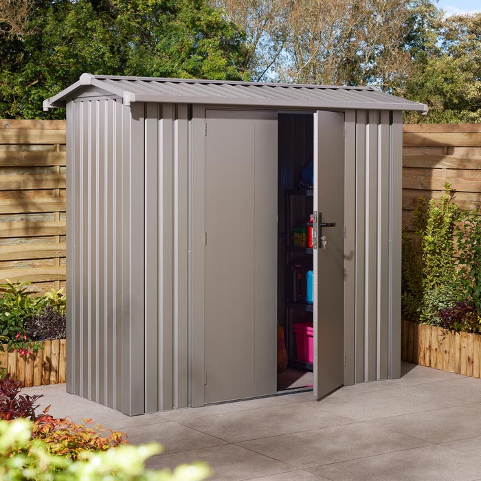Rowlinson Brentvale Premium Metal Apex Shed 8'x4'