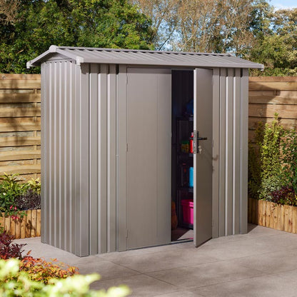 Rowlinson Brentvale Premium Metal Apex Shed 8'x4'