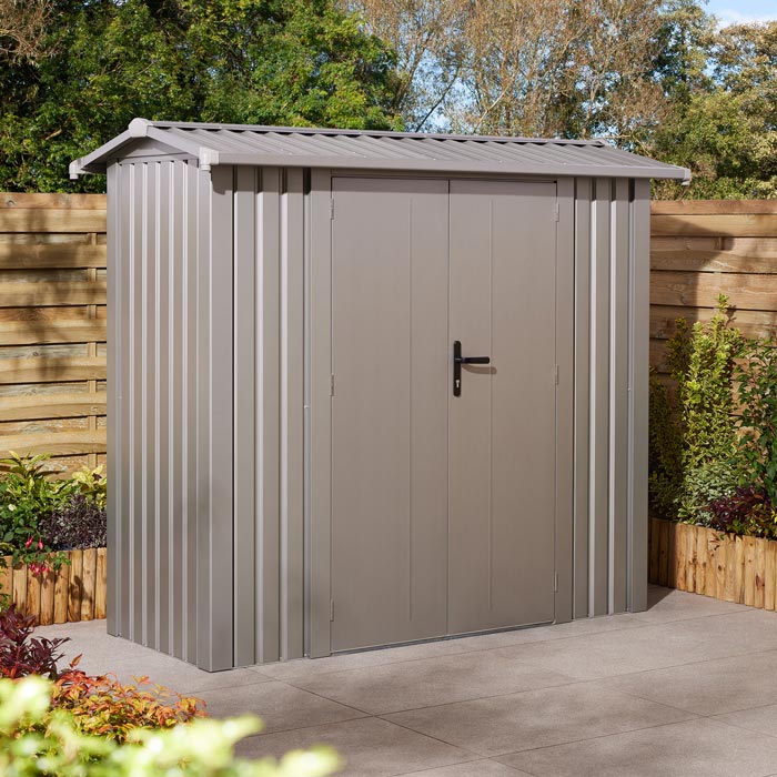 Rowlinson Brentvale Premium Metal Apex Shed 8'x4'