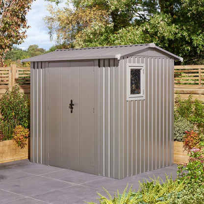 Rowlinson Brentvale Premium Metal Apex Shed 8'x6'