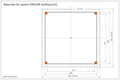 Jagram Cotswold Canopy 3.34m x 3.34m