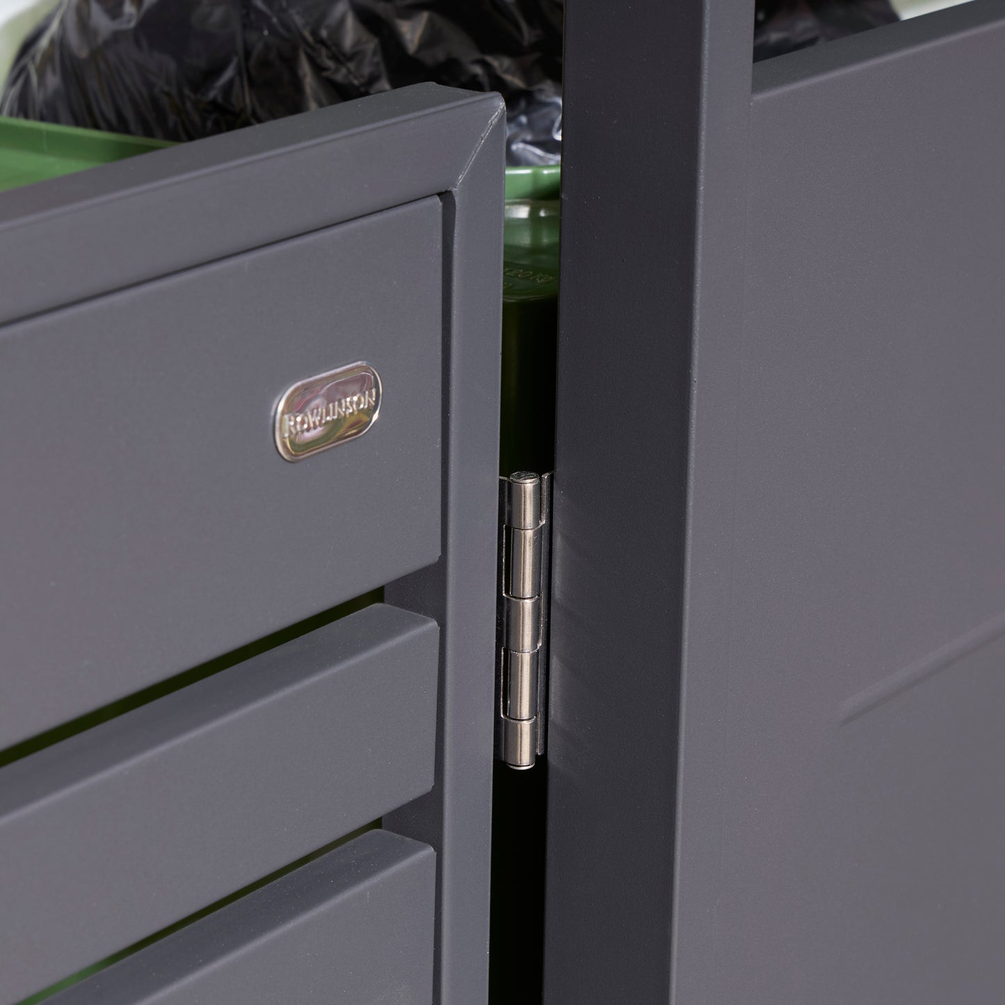 Rowlinson Chelsea Double Bin Store - Anthracite/Oak