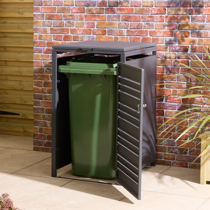 Rowlinson Chelsea Single Bin Store - Anthracite/Oak