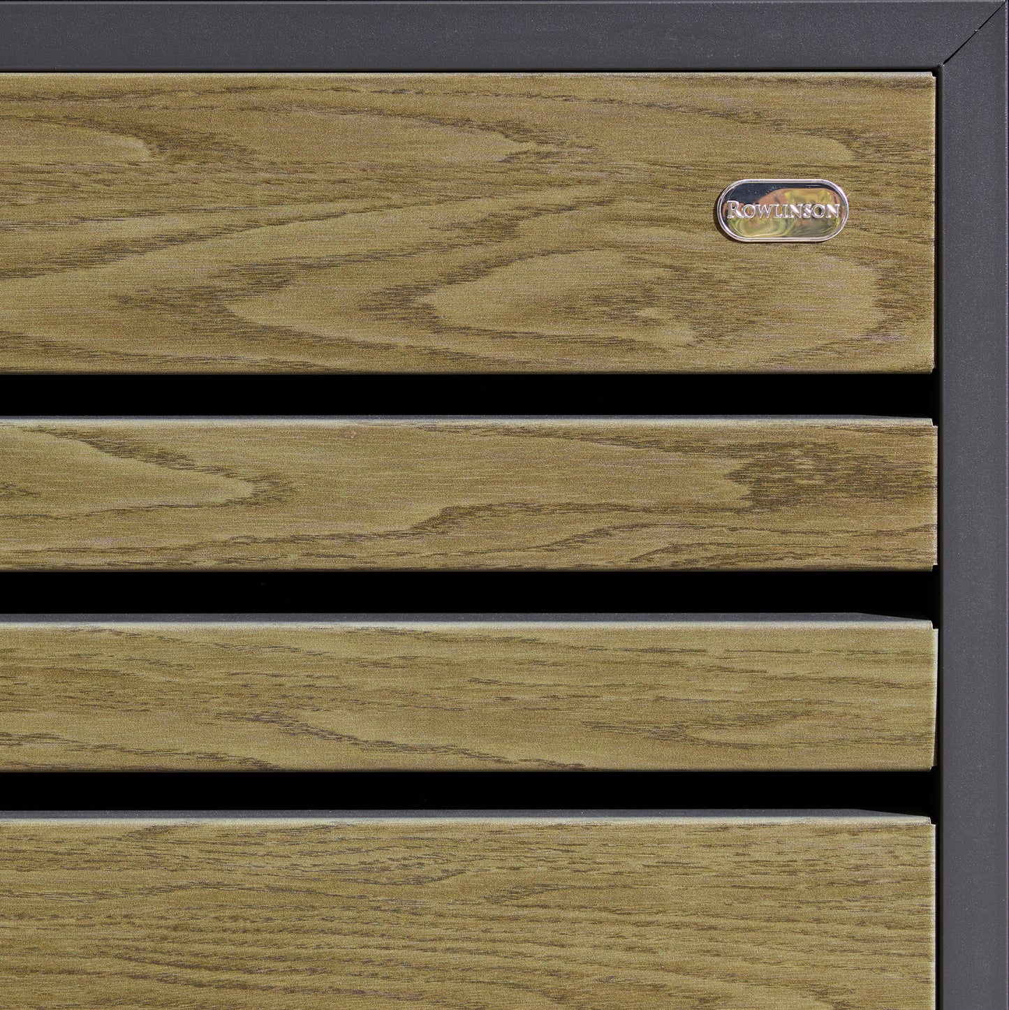 Rowlinson Chelsea Single Bin Store - Anthracite/Oak