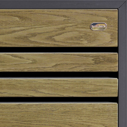 Rowlinson Chelsea Single Bin Store - Anthracite/Oak