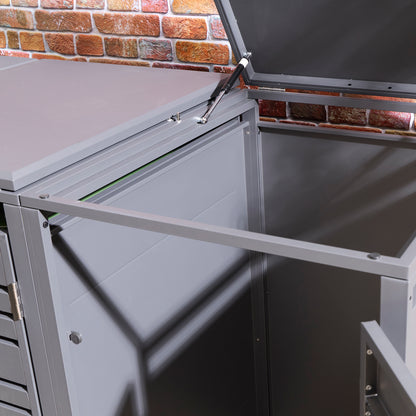 Rowlinson Chelsea Triple Bin Store - Anthracite/Oak