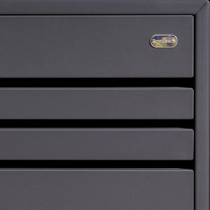 Rowlinson Chelsea Triple Bin Store - Anthracite/Oak