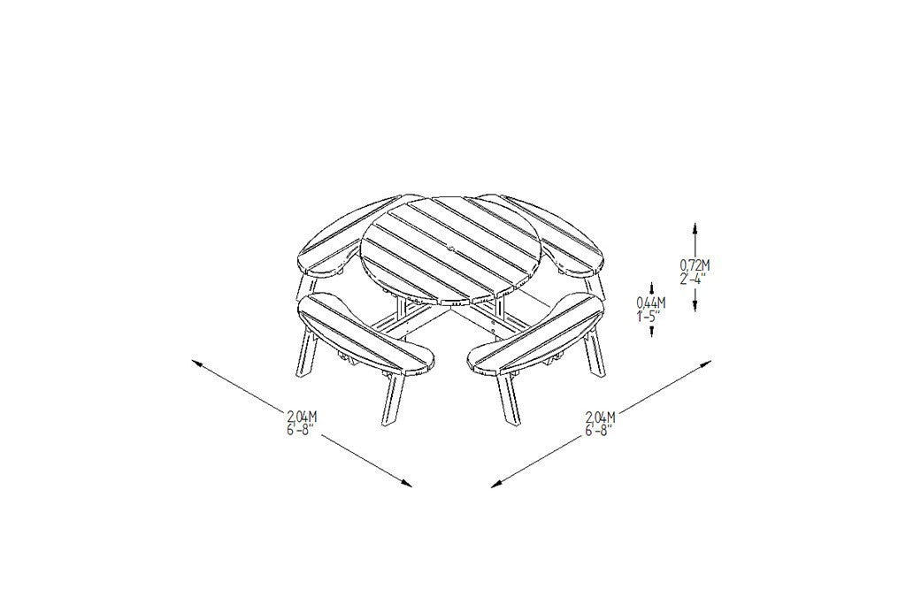Circular Picnic Table