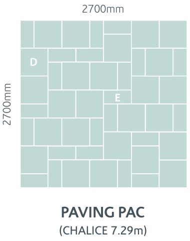 Chalice Paving Kit Grey/Brown/Slate