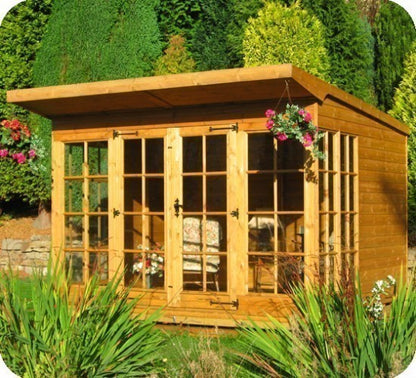Contemporary Georgian Pent Summerhouse 12' Wide