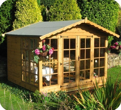 Contemporary Georgian Apex Summerhouse 10' Wide