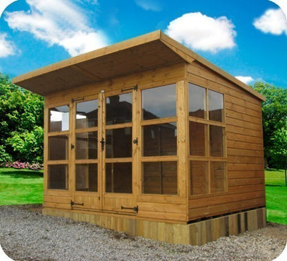 Contemporary Valencia Pent Summerhouse 8' Wide