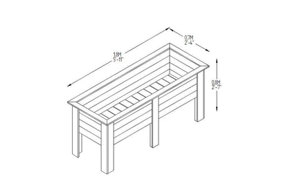 Deep Root Planter 1.8m