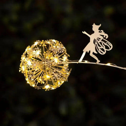 Solar Dandelion Fairy Stake Light Outdoor Garden Ornament