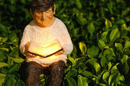 Grandfather Solar Garden Ornament – Light Up Outdoor Garden Statue