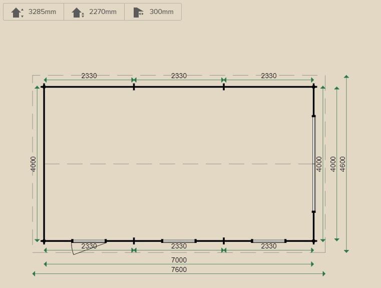 Lugarde Indiana Garage 4m x 7m
