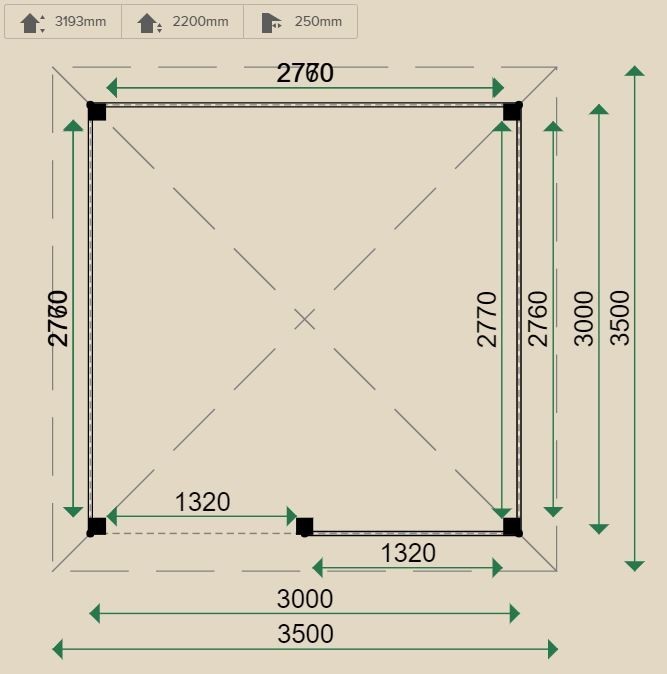 Lugarde Free Standing Gazebo 3.0x3.0m