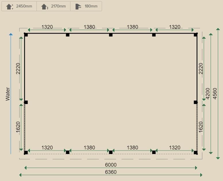 Lugarde Free Standing Gazebo 420cm x 600cm