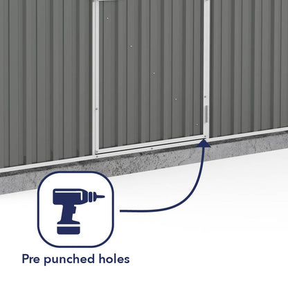 Mercia Absco Regent Metal Shed 2.26m x 1.14m