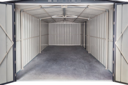 10 x 15 Globel Dual Door Workshop Garage - Green or Grey