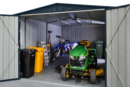 10 x 15 Globel Dual Door Workshop Garage - Green or Grey