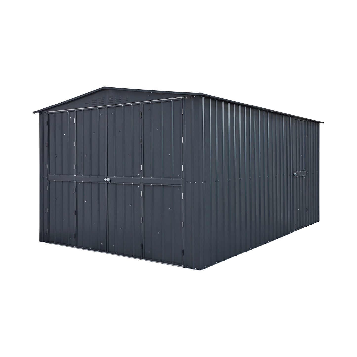 10 x 15 Globel Dual Door Workshop Garage - Green or Grey