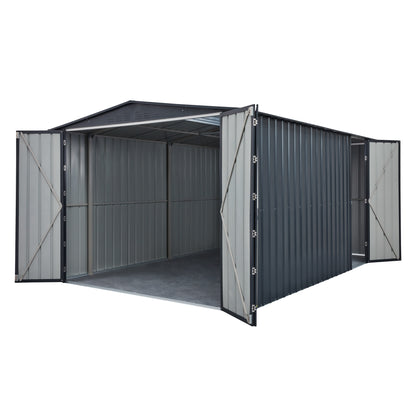 10 x 15 Globel Dual Door Workshop Garage - Green or Grey