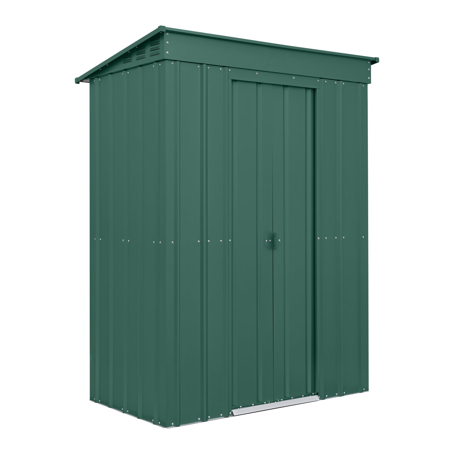5 x 3 Globel Pent Metal Shed - Green or Grey