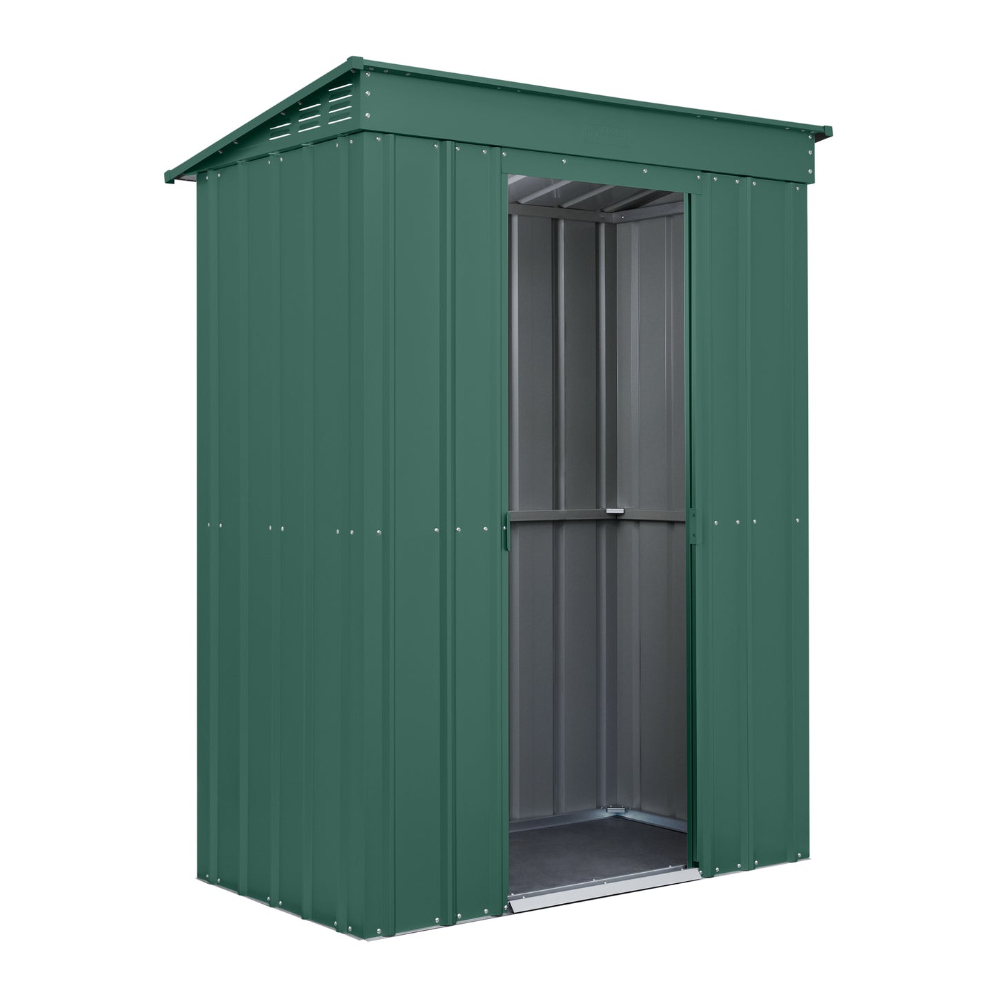 5 x 3 Globel Pent Metal Shed - Green or Grey