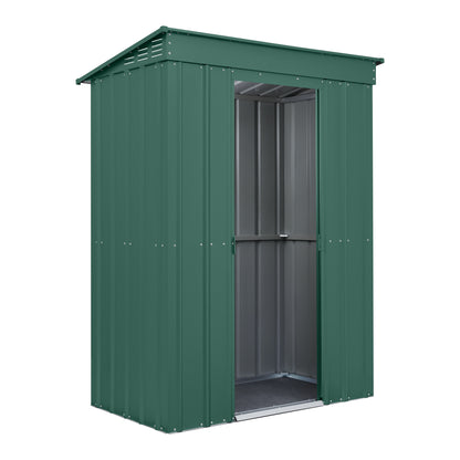 5 x 3 Globel Pent Metal Shed - Green or Grey