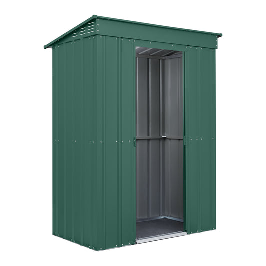 5 x 3 Globel Pent Metal Shed - Green or Grey